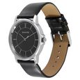 Sonata Quartz Analog Black Dial Leather Strap Watch for Men - image number 2