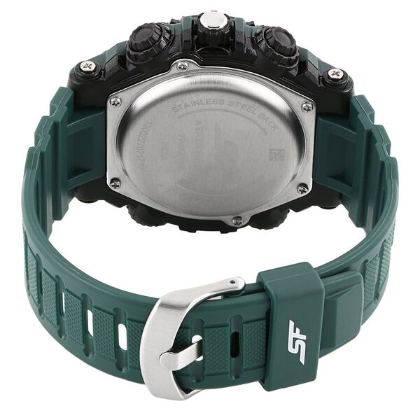 SF Xtreme Gears Quartz Digital Analog Digital Black Dial Green Plastic Strap Watch For Men - image number 3