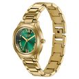 Poze By Sonata Quartz Analog Green Dial Golden Metal Strap Watch For Women - image number 4