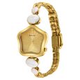 Sonata Utsav Beige Dial Yellow Bi Metal Strap Watch for Women - image number 1