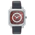 Sonata Quartz Analog Orange Dial Leather Strap Watch for Men