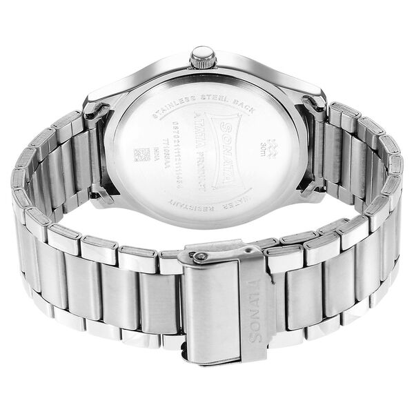 Sonata Quartz Analog Multicoloured Dial Stainless Steel Strap Watch for Men - image number 3