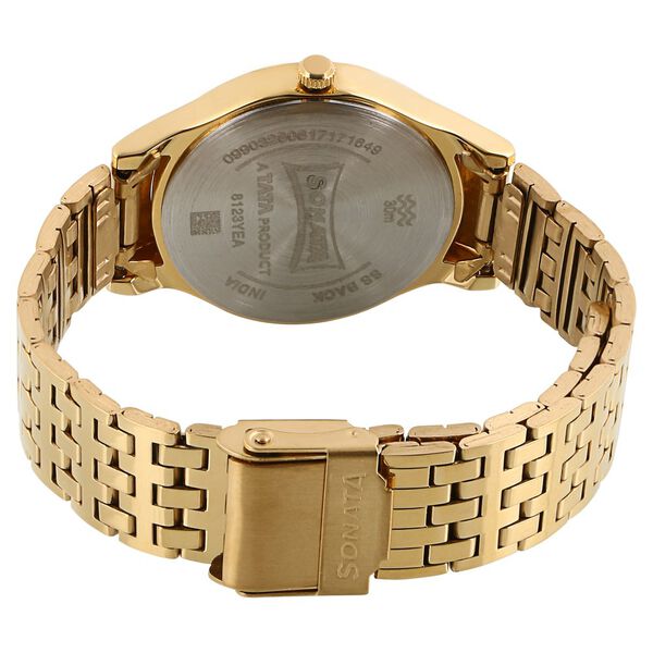 Sonata Stardust Black Dial Women Watch With Stainless Steel Strap - image number 3