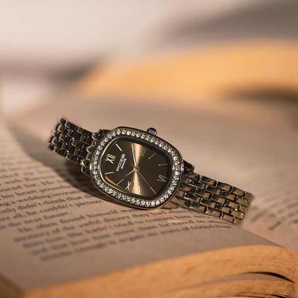 Sonata Poze Quartz Analog Khaki Dial Metal Strap Watch For Women - image number 0