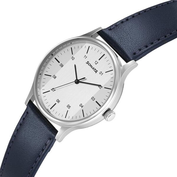 Sonata Quartz Analog Silver Dial Watch for Men - image number 2