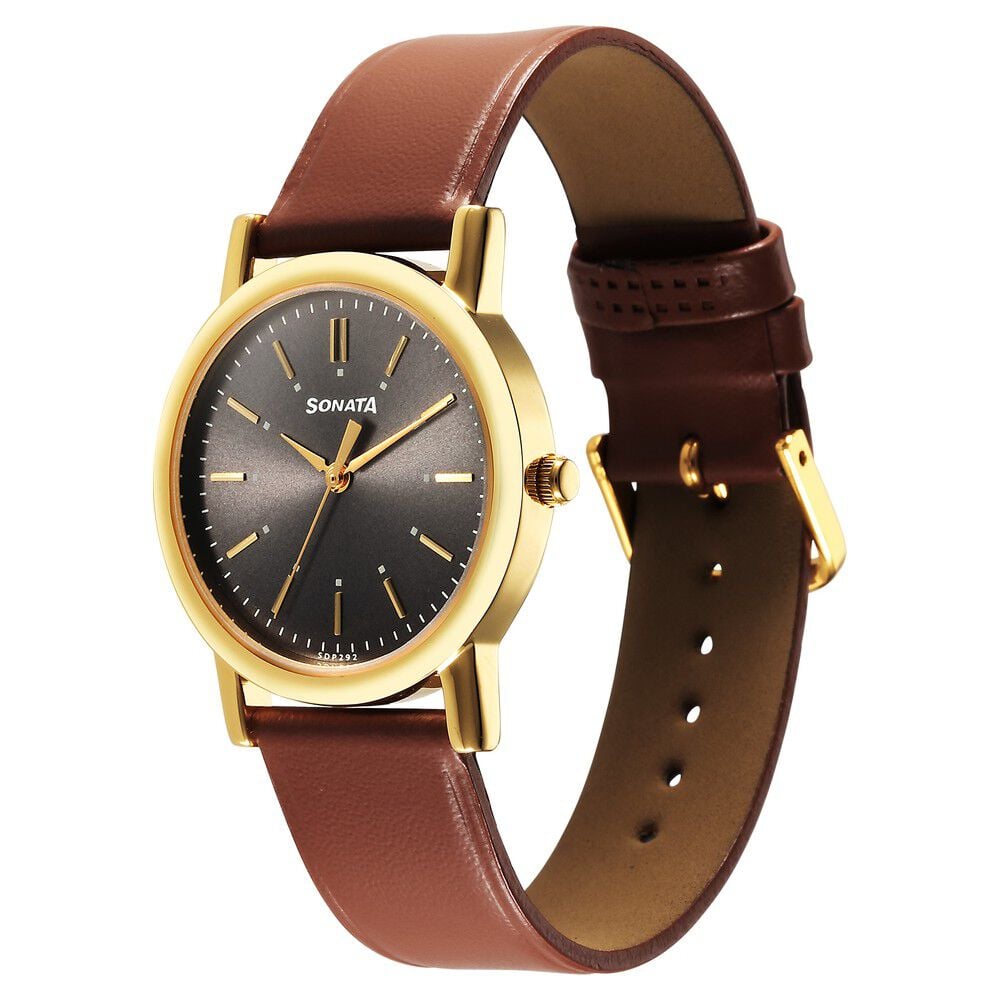 Sonata belt watches for mens sale