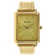 Sonata Quartz Analog with Day and Date Champagne Dial Leather Strap Watch for Men