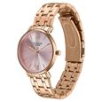Poze By Sonata Quartz Analog Pink Dial Rose Gold Stainless Steel Strap Watch For Women - image number 4