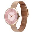 Sonata Modern Edit Quartz Analog Pink Mother of Pearl Dial Stainless Steel Strap Watch For Women - image number 1