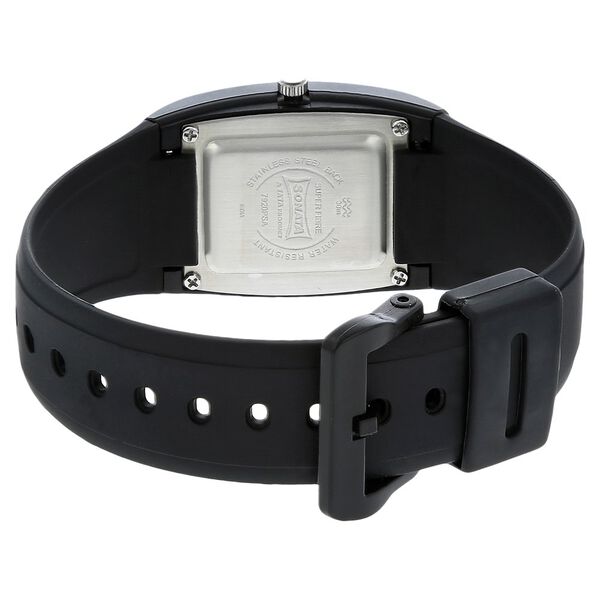 SF Quartz Analog Black Dial Plastic Strap Watch for Men - image number 3