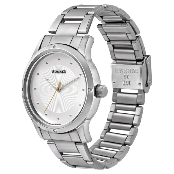 Sonata Women of Steel Silver Dial Metal Strap Watch for Women - image number 1