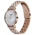 Sonata Poze Quartz Analog Mother of Pearl Round Dial Rose Gold Stainless Steel Strap Watch For Women - image number 3