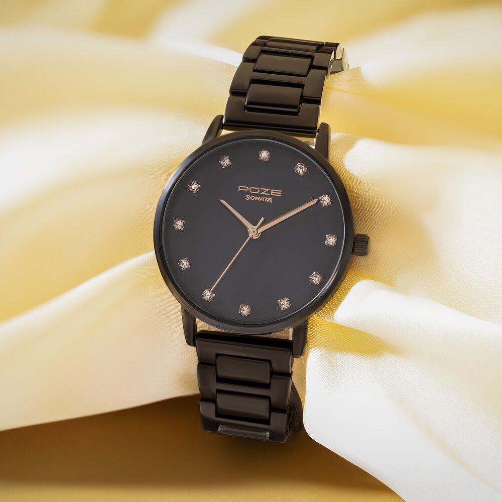 Buy Black Watches for Women Online at Best Price Sonata