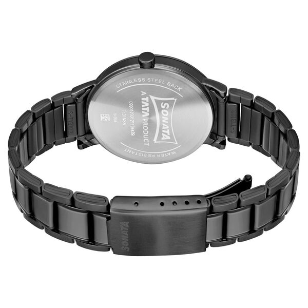 Sonata Quartz Analog with Date Stainless Steel Strap Watch for Men - image number 3