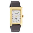 Sonata Quartz Analog Black Dial Leather Strap Watch for Men