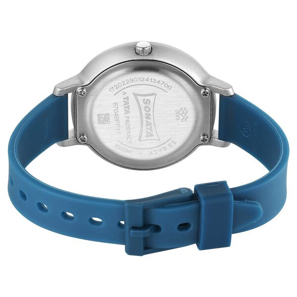 Sonata Splash Quartz Analog Blue Dial Plastic Strap Watch for Women - image number 3