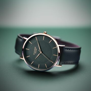 Sonata Poze Quartz Analog Blue Dial Blue Leather Strap Watch For Men