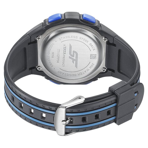 SF Digital Dial Black PU Strap Watch for Men - image number 3