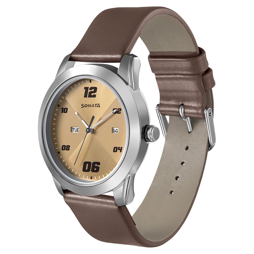 Sonata gents wrist watch with price on sale