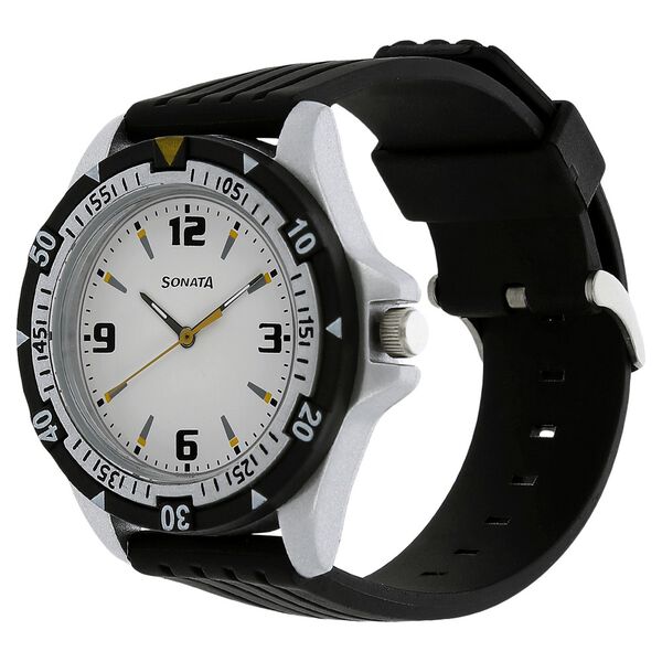 SF Quartz Analog White Dial Watch for Men - image number 1