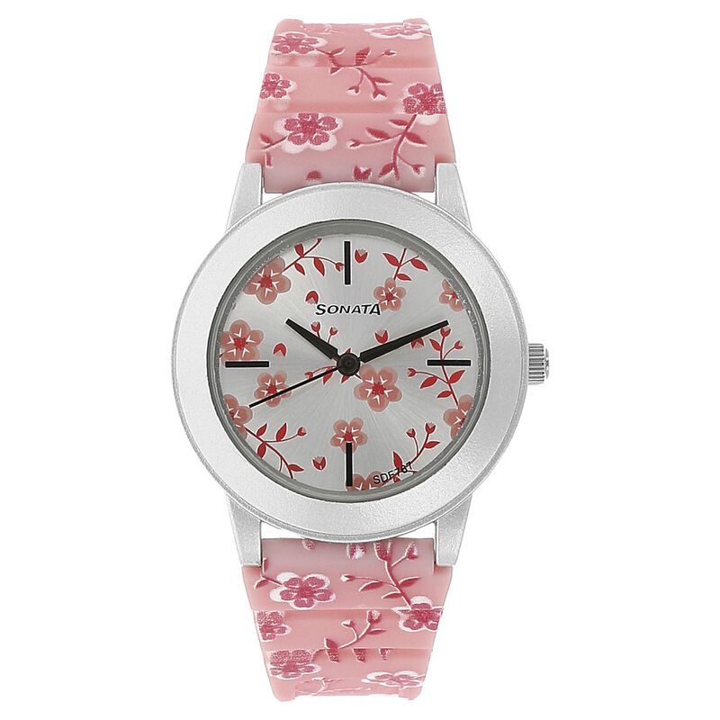Sonata Sf By Sonata Silver Dial Women Watch With Plastic Strap - image number 0