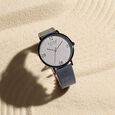 Sonata Poze Quartz Analog Grey Dial Leather Strap Watch For Men - image number 0