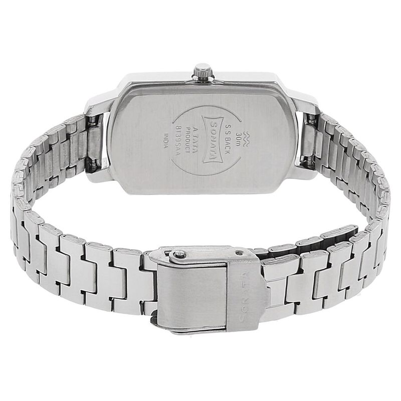 Sonata Elite Silver Dial Women Watch With Stainless Steel Strap - image number 3
