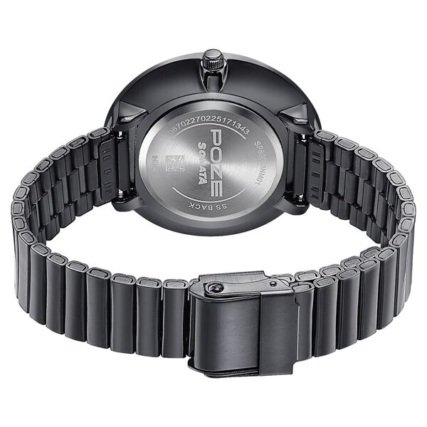 Sonata Poze Quartz Analog Black Dial Stainless Steel Strap Watch For Women - image number 6