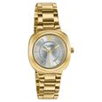 Poze By Sonata Quartz Analog Silver Dial Golden Stainless Steel Strap Watch For Women - image number 2