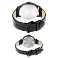 Sonata Quartz Analog Black Dial Leather Strap Watch for Couple - image number 3