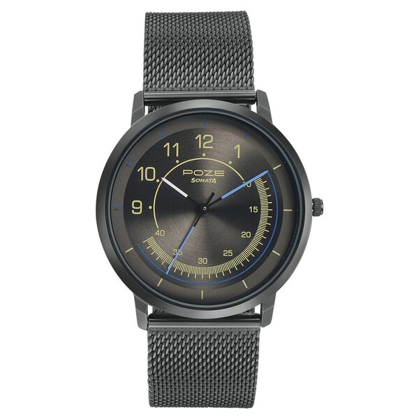 Sonata Poze Quartz Analog Grey dial Metal Strap Watch for Men - image number 1