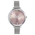 Sonata Poze Quartz Analog Rose Gold Dial Stainless Steel Strap Watch for Women