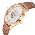 Sonata Quartz Multifunction Silver Dial Leather Strap Watch for Men - image number 2