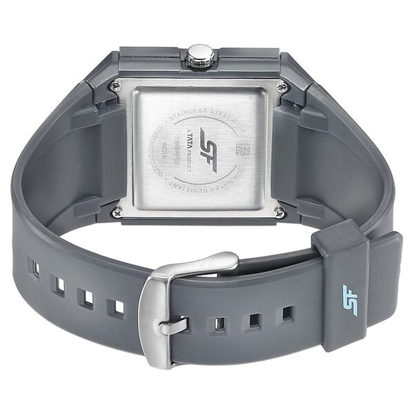 SF Quartz Analog Grey Dial PU Strap Watch for Men - image number 3