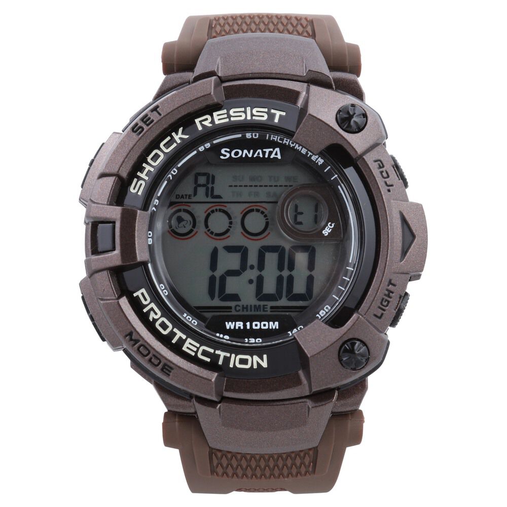 SF Digital Dial Plastic Strap Watch for Men