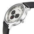 Sonata Quartz Analog Silver Dial Leather Strap Watch for Men - image number 2