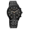 Sonata Eternia Quartz Multifunction Black Dial Metal Strap Watch For Men