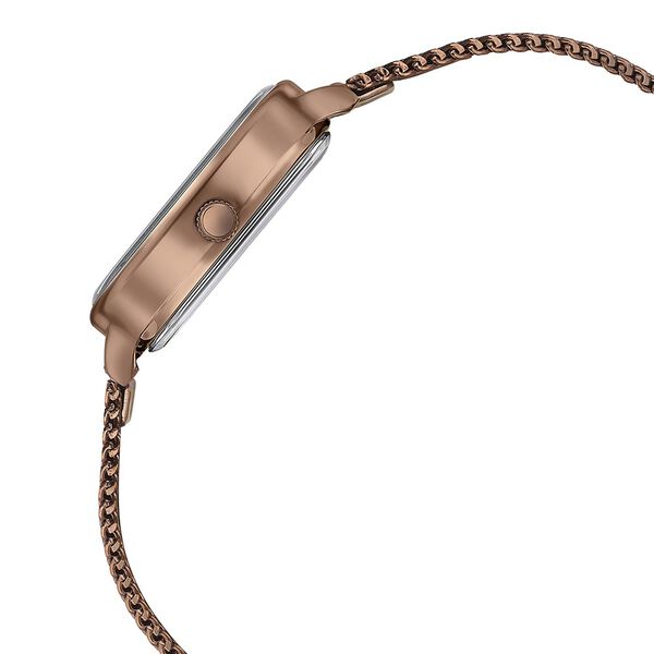 Sonata Poze Quartz Analog Brown Dial Mesh Strap Watch for Women - image number 4