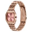 Poze By Sonata Quartz Analog Pink Dial Rose Gold Metal Strap Watch For Women - image number 4