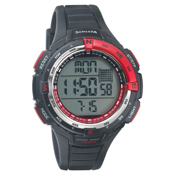 SF Digital Dial Plastic Strap Watch for Men - image number 0