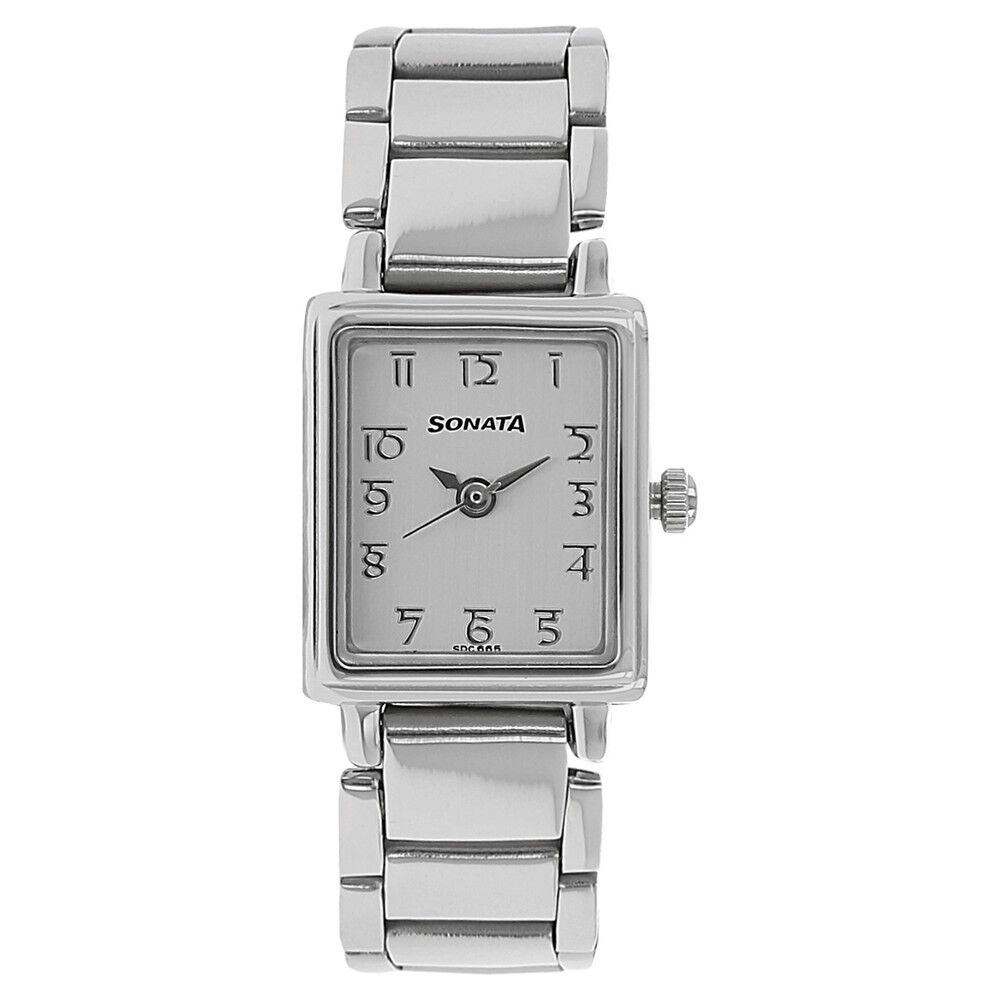 Sonata shop silver watch