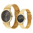 Sonata Alloy Pairs Quartz Analog Grey Stainless Steel Strap for Couple - image number 1