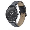 Sonata Poze Quartz Analog Black Dial Black Color Leather Strap Watch For Men - image number 3