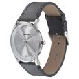 Sonata Quartz Analog Silver Dial Black Leather Strap Watch For Men - image number 3