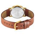 Sonata Classic Quartz Analog Grey Dial Brown Leather Strap Watch for Men - image number 3