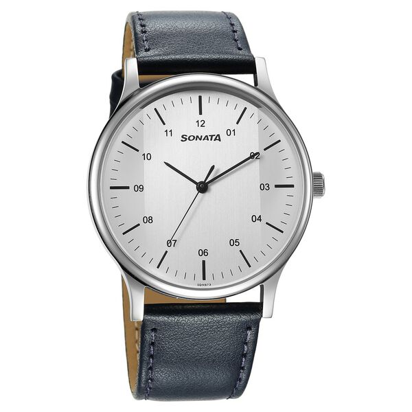 Sonata Quartz Analog Silver Dial Watch for Men - image number 0