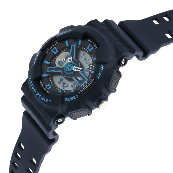Sonata SF Dreamer Series Quartz Digital Analog Digital Blue Plastic Strap for Men - image number 2