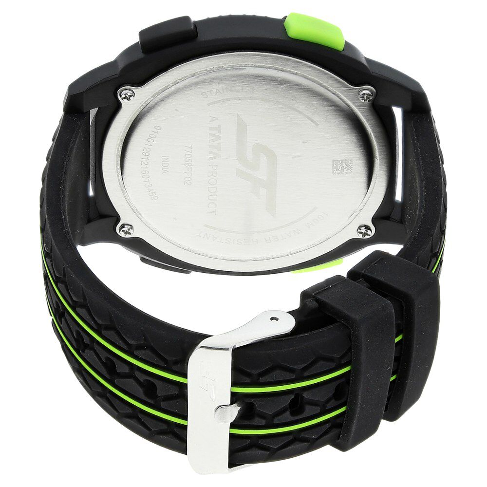 SF Carbon Series Digital Dial Unisex Watch With Plastic Strap