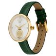 Sonata Gold White Dial Leather Strap Watch for Women with 22K Tanishq Gold Coin - image number 2