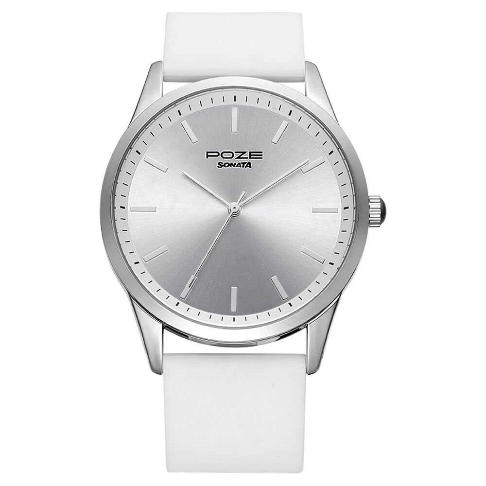 Sonata watch silver colour new arrivals